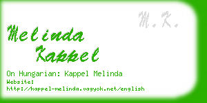 melinda kappel business card